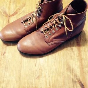 Size 11 Red Wing Leather Boots- Cognac